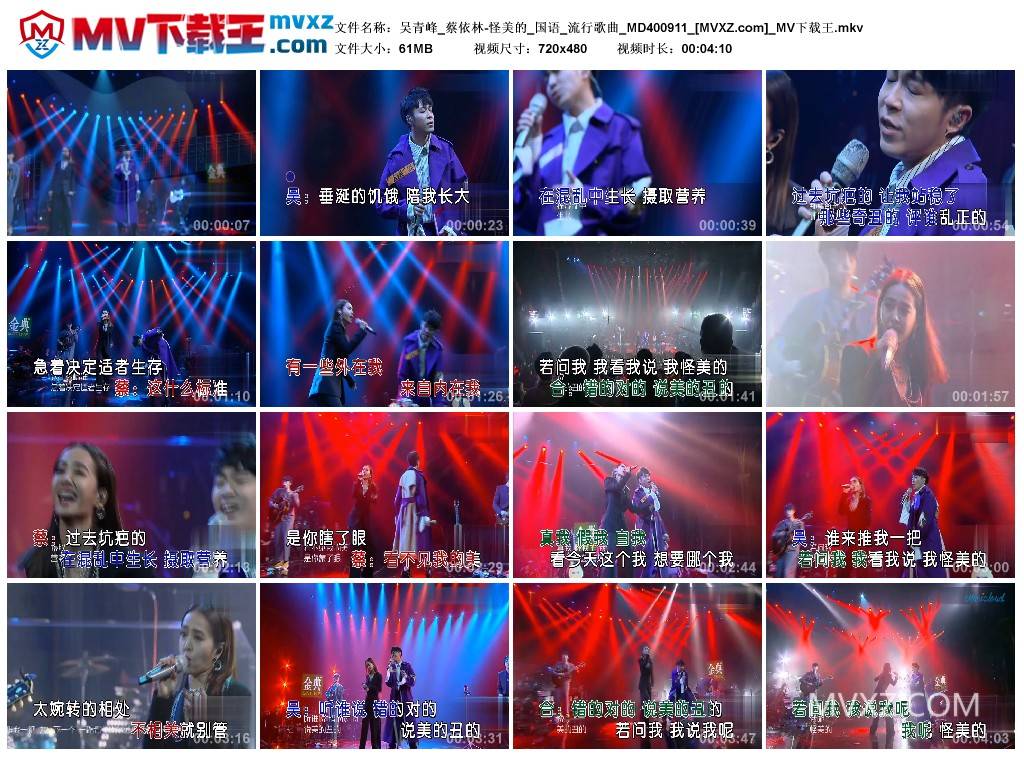 吴青峰_蔡依林-怪美的_国语_流行歌曲_MD400911